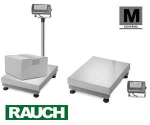 Plattform waage Pultwaage Tischwaage geeicht Kontrollwaage mit großer Wiegefläche 300kg