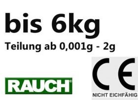 bis 6 kg kalibrierfähig